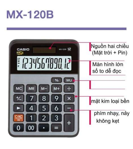 Máy tính Casio MX-120B chính hãng