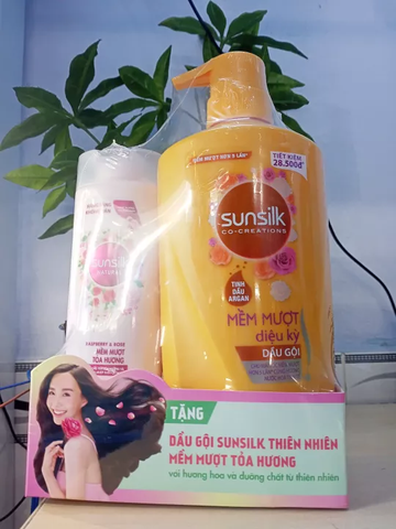 Dầu gội Sunsilk mềm mượt diệu kỳ - Tặng