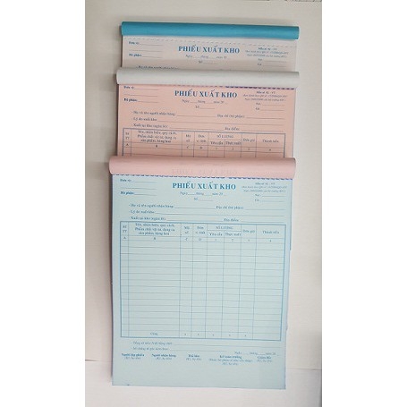 Phiếu xuất kho 3 liên A4