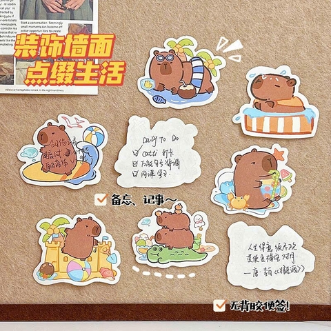 Túi 100 Tờ Note Hình Capybara