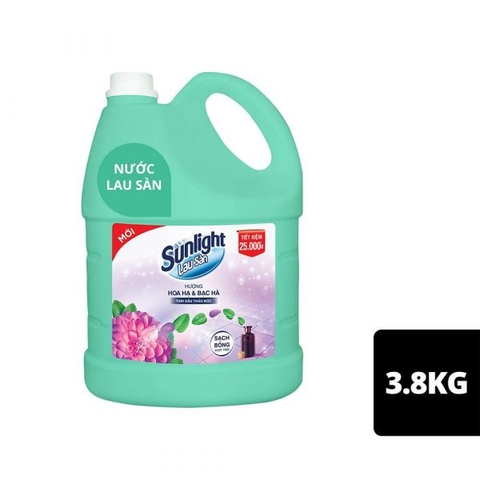 Nước lau sàn Sunlight Hoa Hạ Bạc Hà 3.6kg