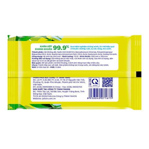 Khăn Ướt Letgreen Khử Mùi - 15 Miếng