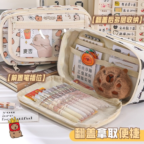 Túi Đựng Bút Nhiều Ngăn Capybara