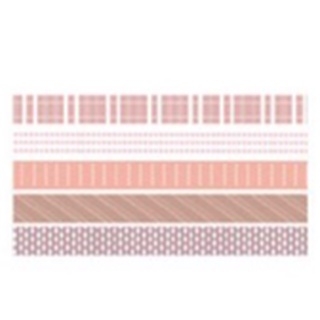 Bộ 5 Washi Tape  WA01 - Chấm Hồng