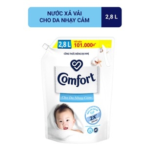 Nước xả Comfort Cho Da Nhạy Cảm 2.8l Tặng