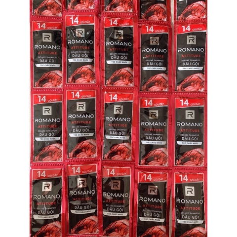 Dầu gội hương nước hoa Romano Attitude tóc chắc khoẻ 5g x 14 gói