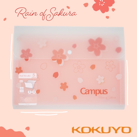 Túi Đựng File Tài Liệu 5 Ngăn - Ngang Sakura