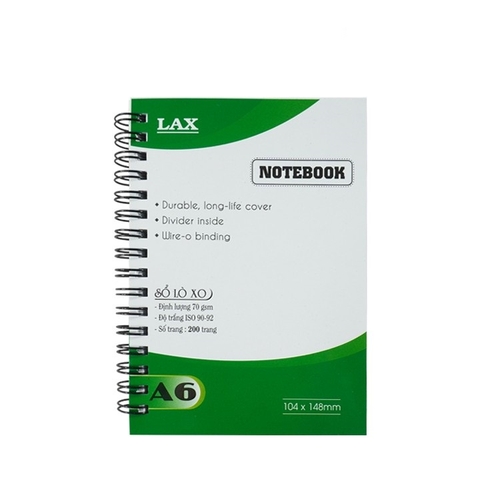 Sổ lò xo A6 - 200 trang