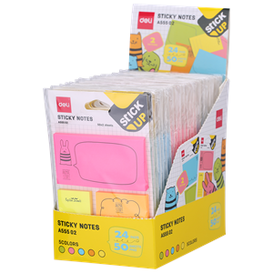 Giấy Nhắn Hình Học Sinh 4 Hình Deli EA55502