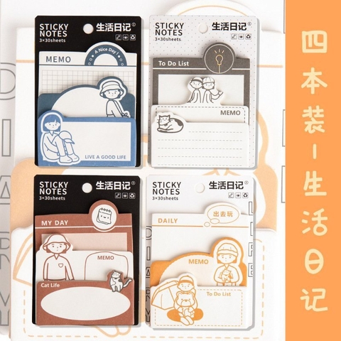 Giấy Note 3 Tầng Cute