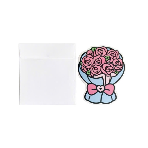 Thiệp Hoa Kèm Phong Bì Trắng