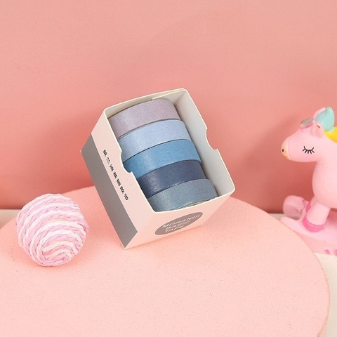 Washi 5 Cuộn Họa Tiết Nhiều Mẫu