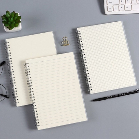 Sổ Lò Xo Còng Bìa Mờ A5- Caro