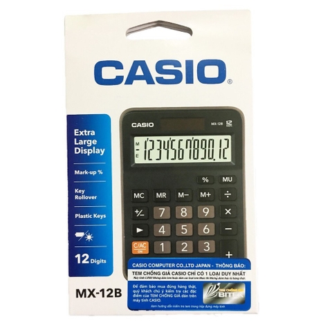 Máy tính Casio MX-12B chính hãng