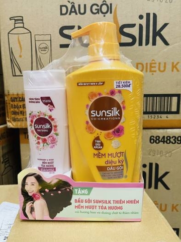 Dầu gội Sunsilk mềm mượt diệu kỳ - Tặng