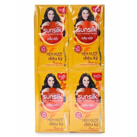 Dây dầu Gội Sunsilk mềm mượt diệu kì 6ml x 12 gói