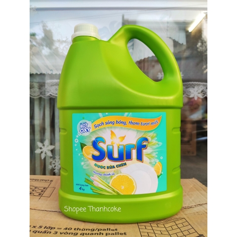 Nước Rửa Chén Surf Hương Chanh Sả - 3.6kg