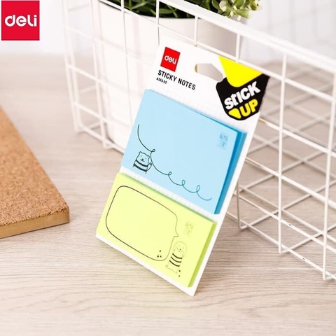 Giấy Nhắn Hình Học Sinh 4 Hình Deli EA55502