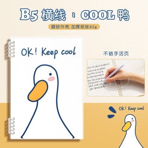 Sổ Còng B5 Bìa Mờ - Vịt Con