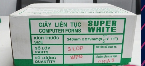Giấy liên tục 240x279mm