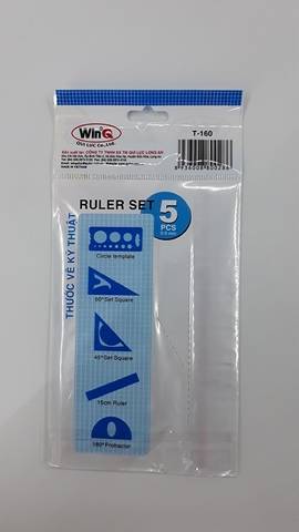 Bộ 5 Cây Thước Dẻo Trắng WinQ (T-160)