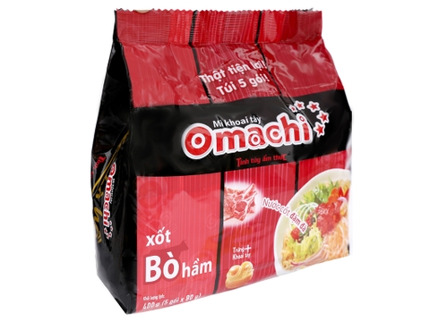Mì Omachi Xốt Bò Hầm - 80g