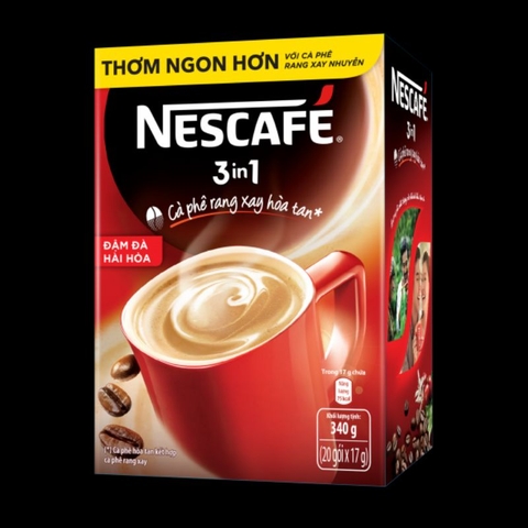 Cà Phê Nescafe Vị Nguyên Bản 3in1 - Đỏ 340g