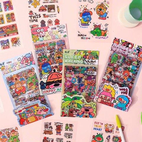 Set 4 Tấm Sticker Magic Moment