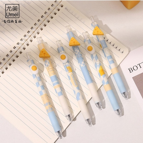 Set 6 Bút Gel Đen - Umei Sea Salt & Cheese