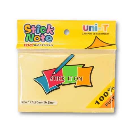 Giấy note vàng 3x4 uni - T