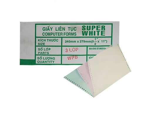 Giấy liên tục 240x279mm - chia 2