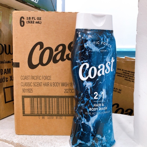 Dầu Gội Xả Coast 2in1 532ml