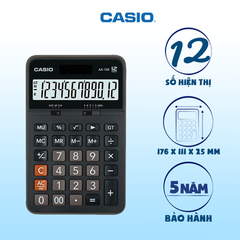 Máy tính Casio AX 12B chính hãng