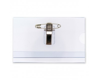 Bảng tên nhựa cứng 5,5x8,5cm có kẹp - mỏng