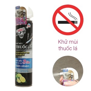 Bình xịt khử mùi thuốc lá Sukkiri 320ml