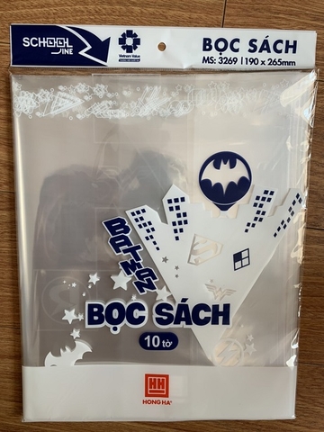 Bọc sách nylon Hồng Hà - Xấp 10