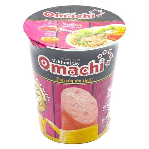 Mì Omachi Sườn Hầm Ngũ Quả - 115g(có xúc xích)