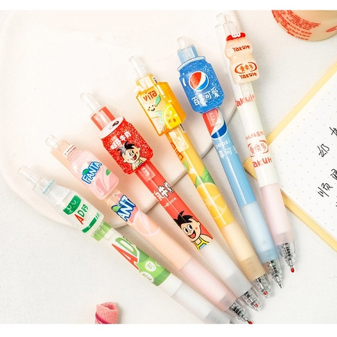 Set 6 Bút Gel Đen - Umei Calgen Ace