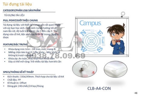 Túi Đựng Tài Liệu Conan