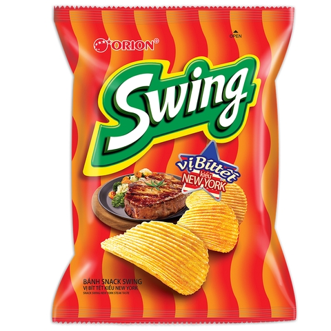 Bánh Snack Swing Vị Bít Tết-63g