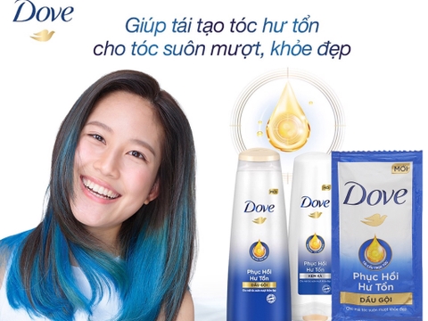Dầu gội Dove phục hồi hư tổn 5.8ml x 12 gói