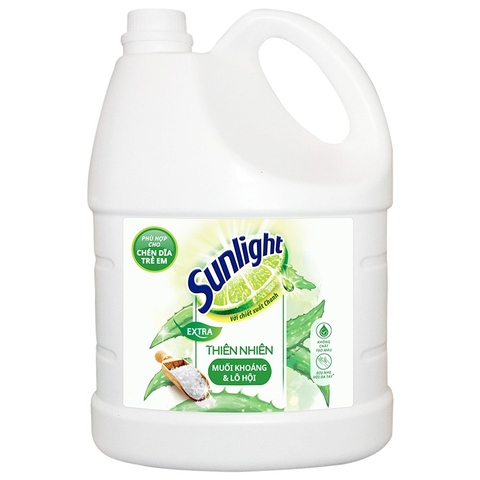 Nước rửa chén Sunlight thiên nhiên can - 3,48L