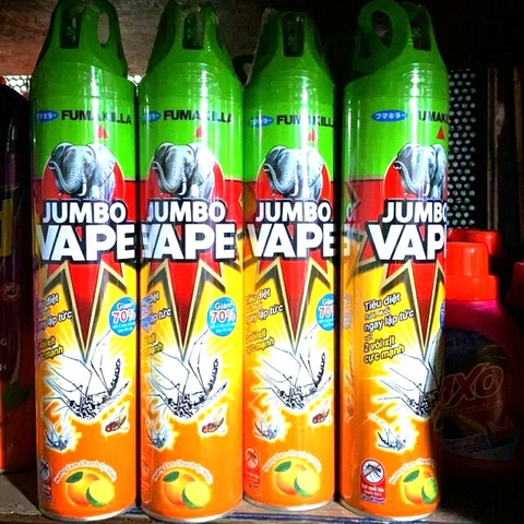 Bình xịt Muỗi Jumbo Vape Voi -Hương Cam Chanh