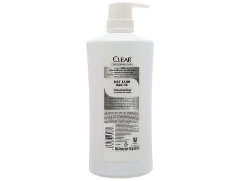 Dầu gội sạch gàu Clear mát lạnh bạc hà - 630g