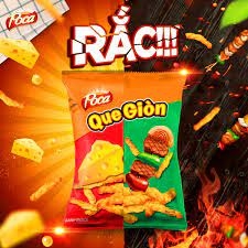Bánh Snack Poca - Que Giòn Vị Sườn Nướng BBQ 65g