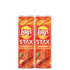 Bánh Snack Lays Stax Spicy Lobster- Hủ