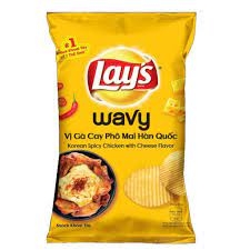 Bánh Snack Lays - Vị Gà Cay Phô Mai Hàn Quốc 30g