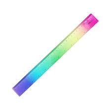 Thước Kẻ  Deli - Màu Cực Quang 30cm