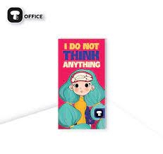 Sổ Xé Gáy A6 I Do Not Think Anything