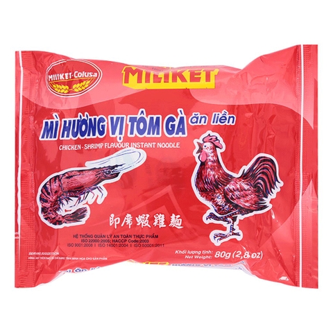 Mì Miliket Vị Tôm Gà - 80g